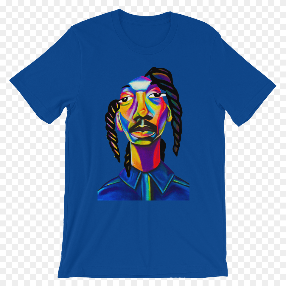Snoop Dogg Chalk Art Short Sleeve T Shirt Comf Tee, Clothing, T-shirt, Adult, Female Free Png Download