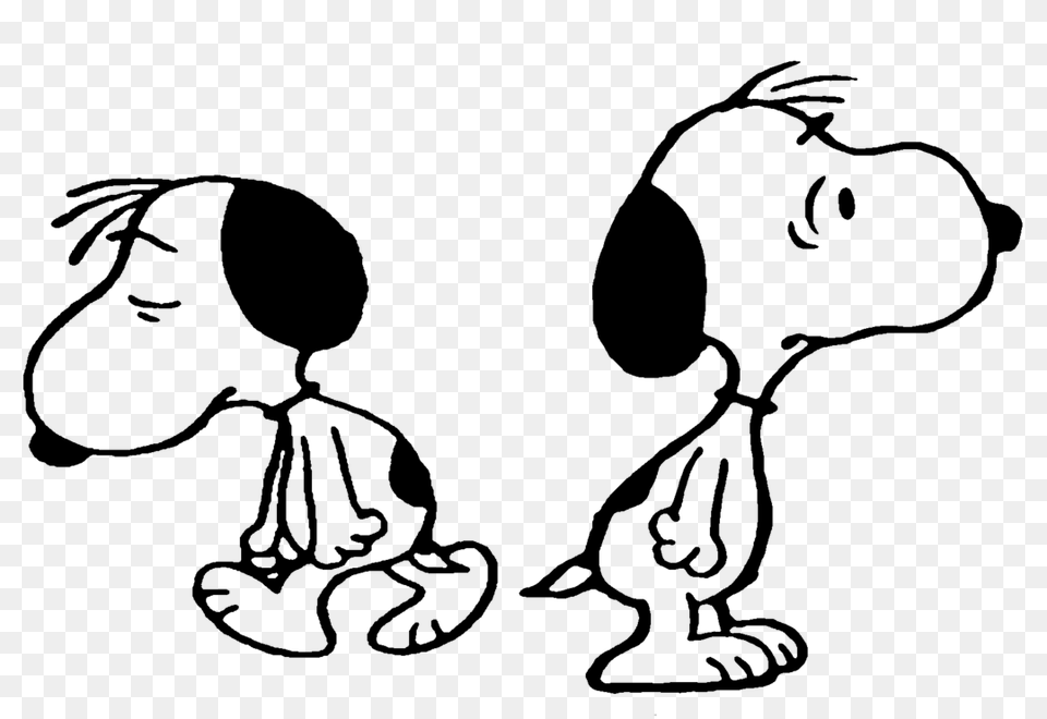 Snoopy, Gray Png