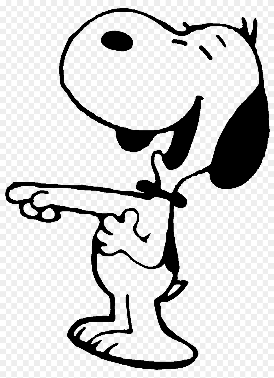 Snoopy, Stencil, Kneeling, Person, Cartoon Free Png
