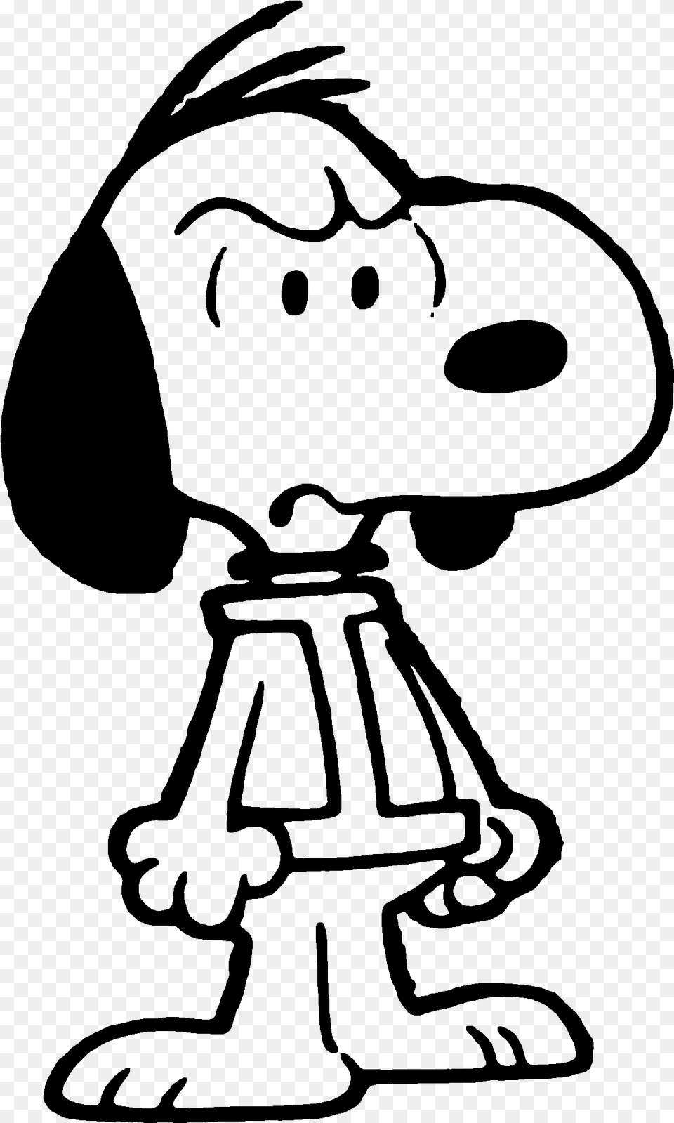 Snoopy, Gray Png Image