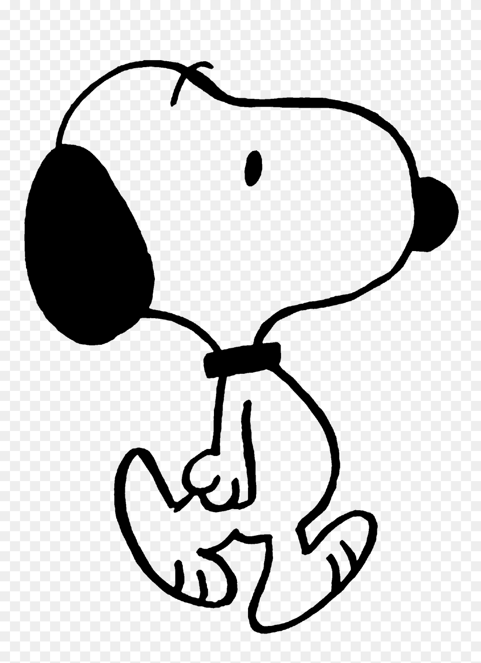 Snoopy, Gray Png Image