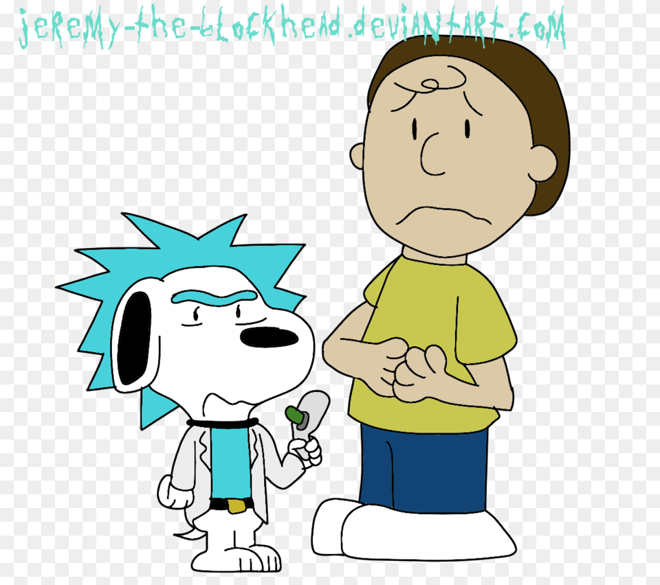 Snoopy And Charlie Brown As Rick And Morty, Baby, Person, Book, Comics Free Transparent Png