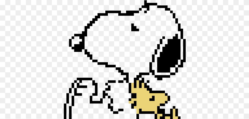 Snoopy And Woodstock Pixel Art Png Image