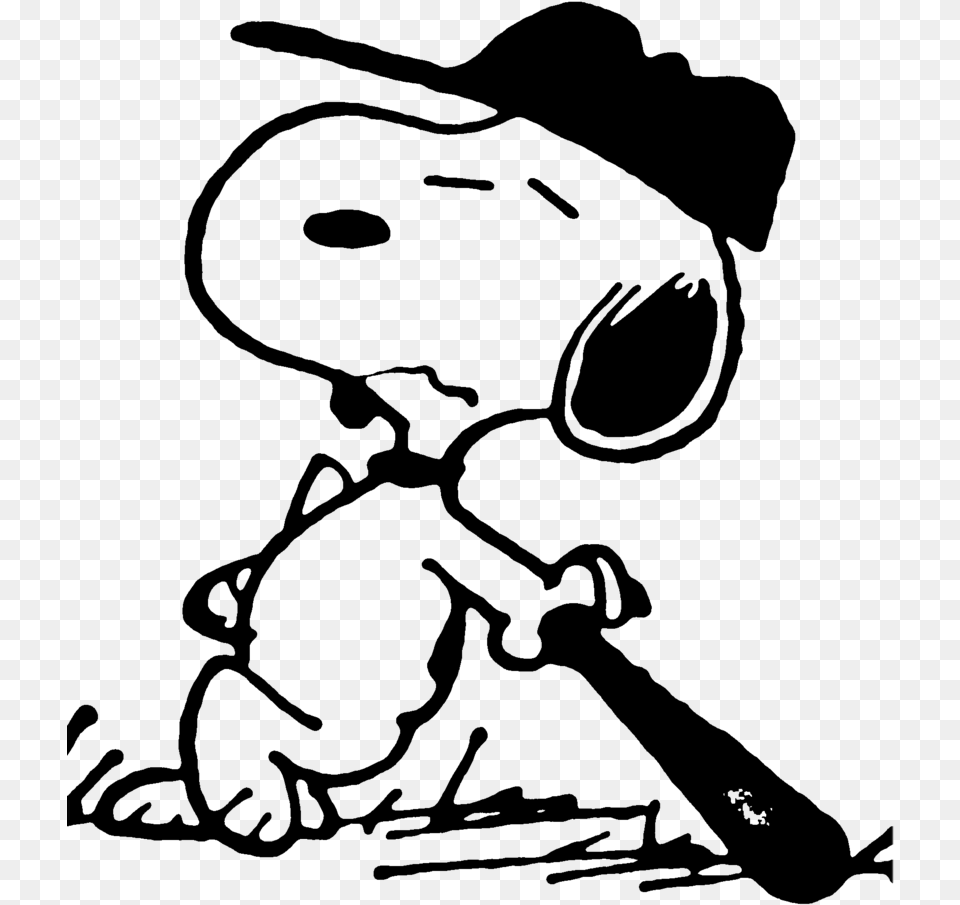 Snoopy Baseball Clipart Snoopy Baseball, Gray Free Png Download