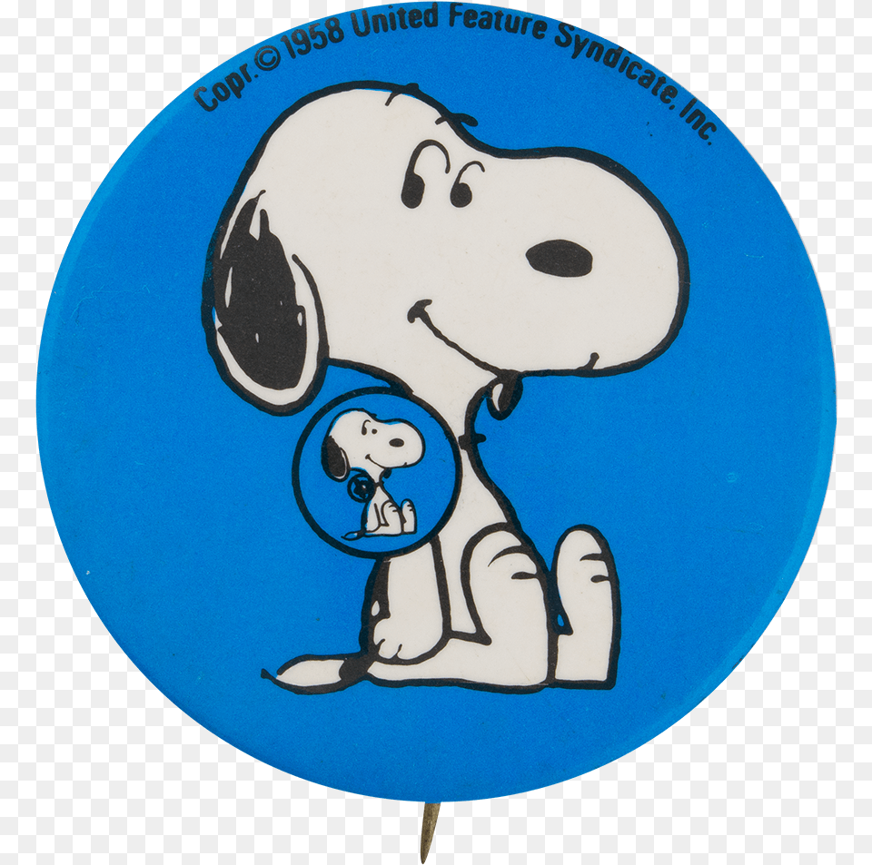 Snoopy Blue Button Self Referential Button Museum Snoopy Button, Food, Sweets, Badge, Symbol Free Transparent Png