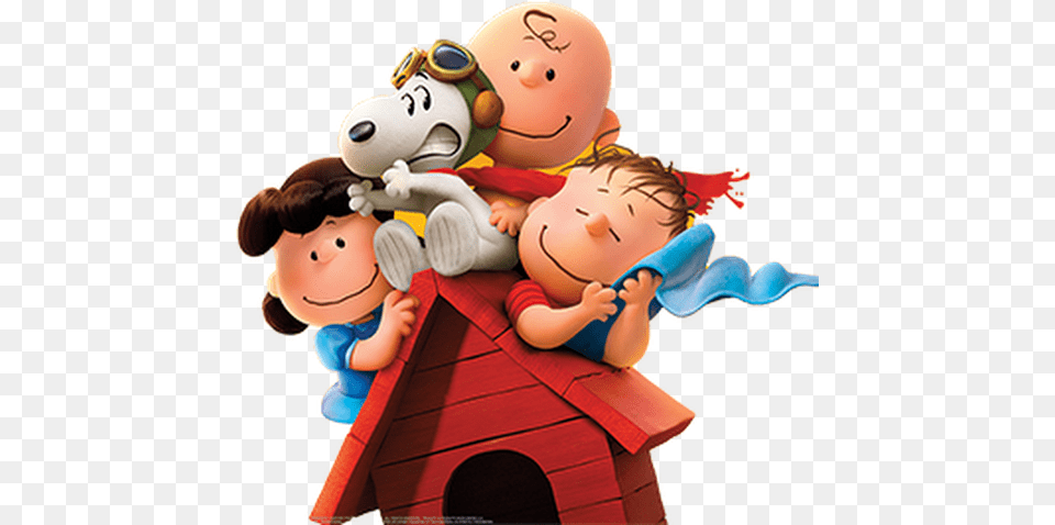Snoopy Doghouse Amp Gang Peanuts Movie, Baby, Person, Toy Free Png Download
