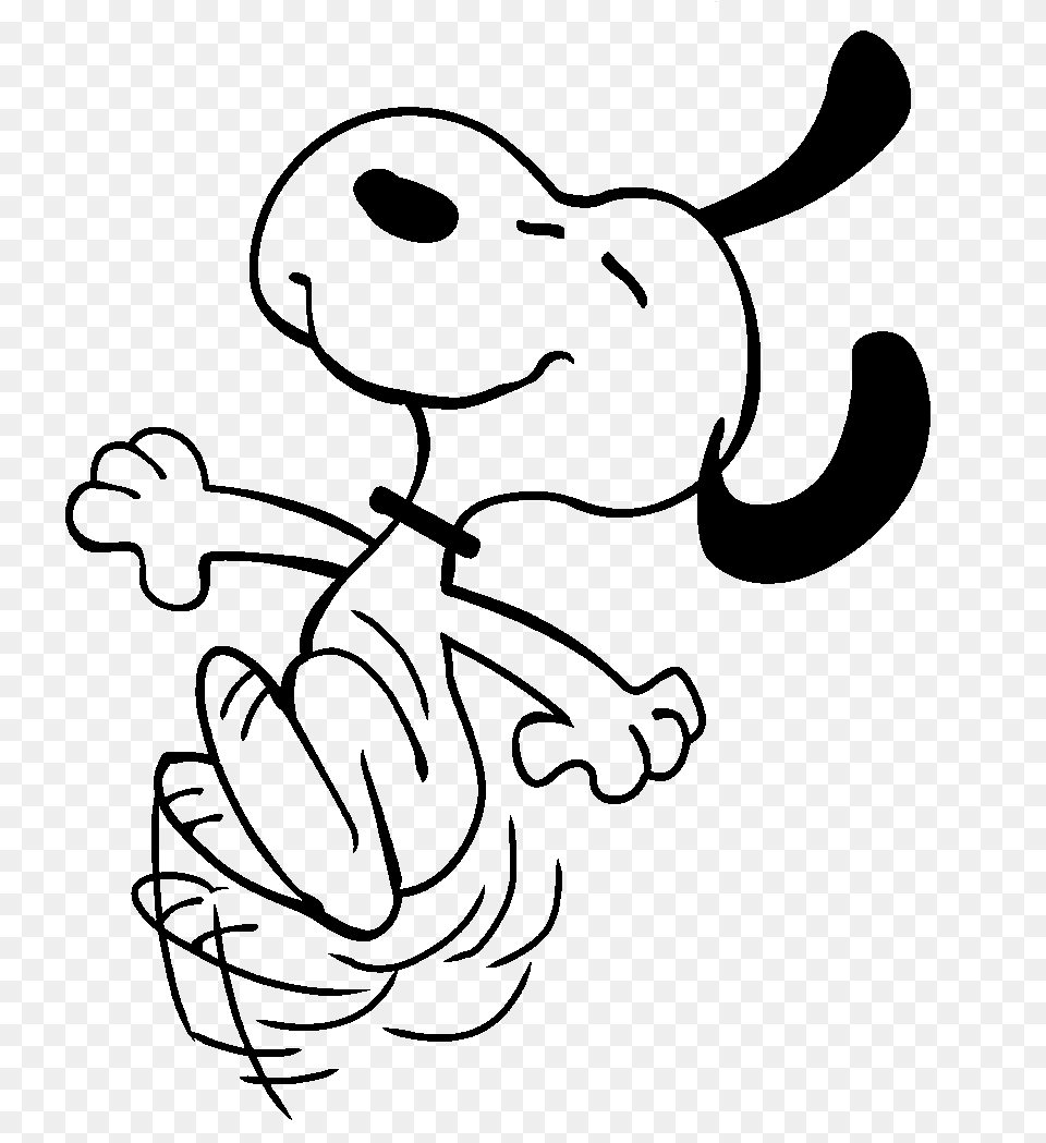 Snoopy Doing Happy Dance Clip Art, Stencil, Cartoon, Face, Head Free Transparent Png