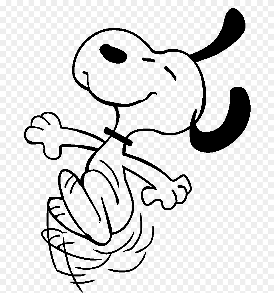 Snoopy Drawing Snoopy Dance, Gray Free Transparent Png