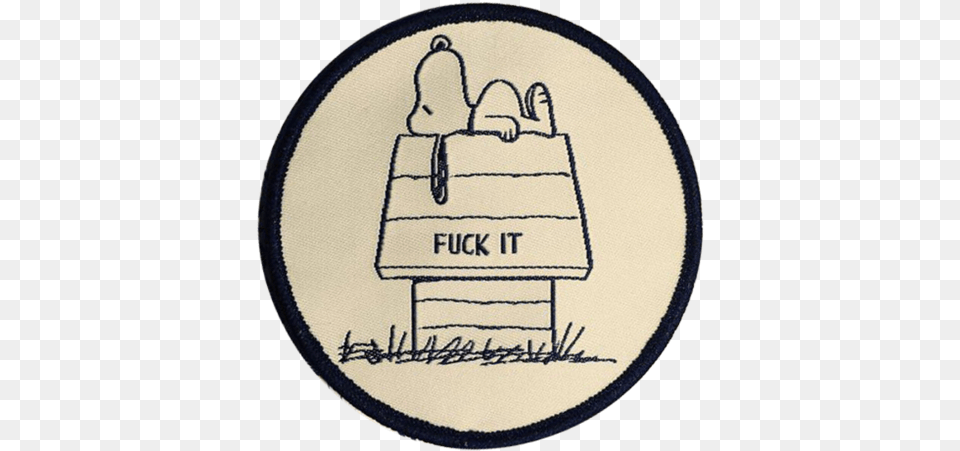 Snoopy F It Patch Snoopy Fuck It Patch, Badge, Logo, Symbol, Home Decor Png