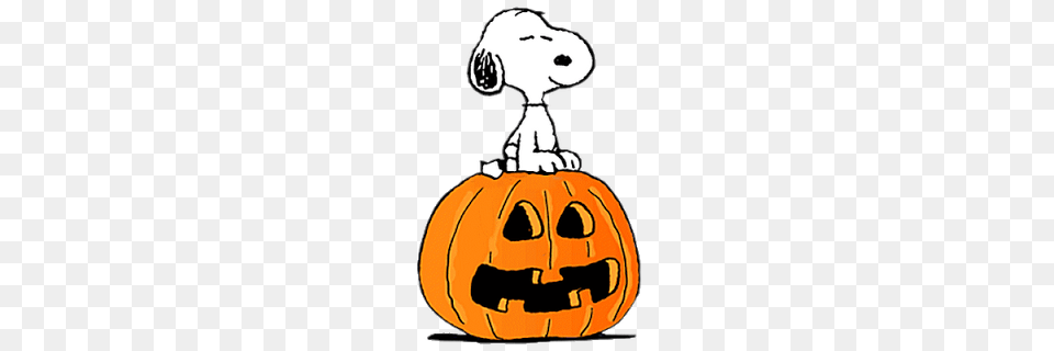 Snoopy Falling For Halloween Snoopy, Food, Plant, Produce, Pumpkin Png Image