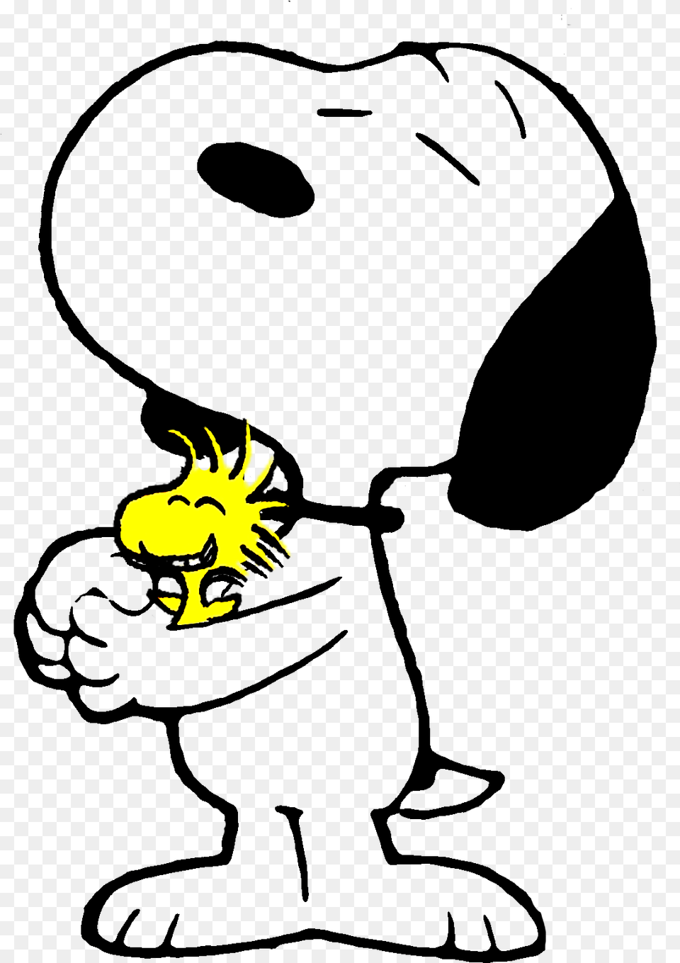 Snoopy Hugging His Friend By Bradsnoopy On, Logo, Face, Head, Person Free Png Download