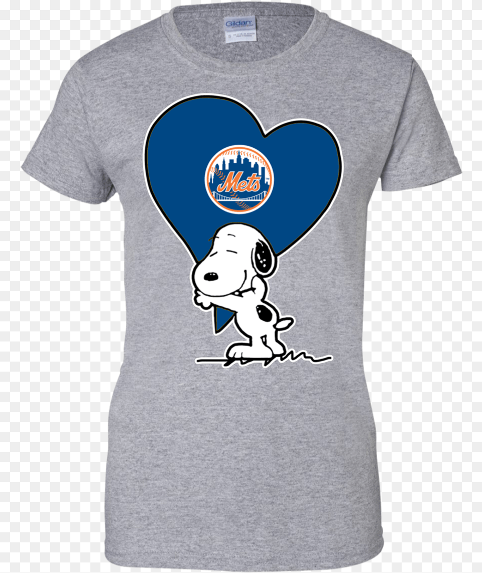 Snoopy Love Ny Mets Logos And Uniforms Of The New York Mets, Clothing, T-shirt, Shirt, Animal Png