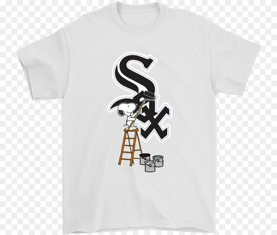 Snoopy Paints The Chicago White Sox Logo Mlb Baseball Chiefs Baby Yoda, Clothing, T-shirt, Shirt Free Png