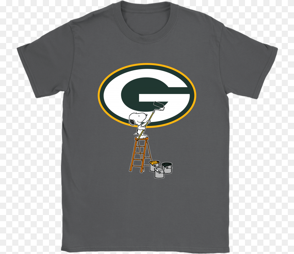 Snoopy Paints The Green Bay Packers Logo Nfl Football Doctor Who Beatles Shirt, Clothing, T-shirt Free Transparent Png