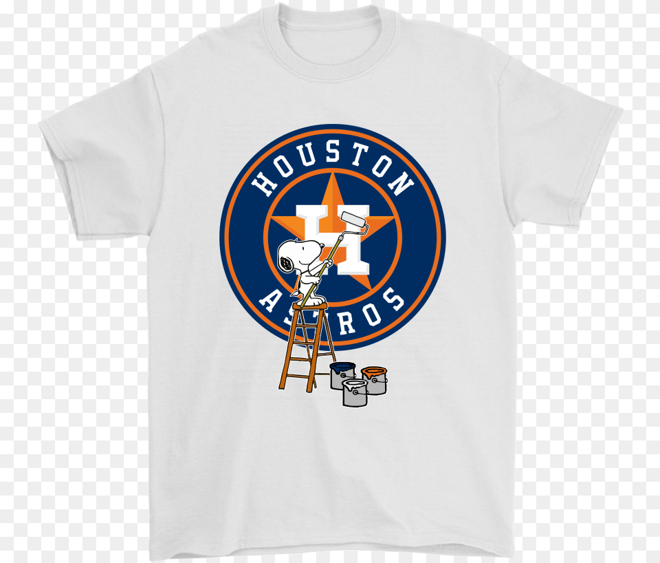 Snoopy Paints The Houston Astros Logo Mlb Baseball Airplane, Clothing, T-shirt, Shirt Free Png