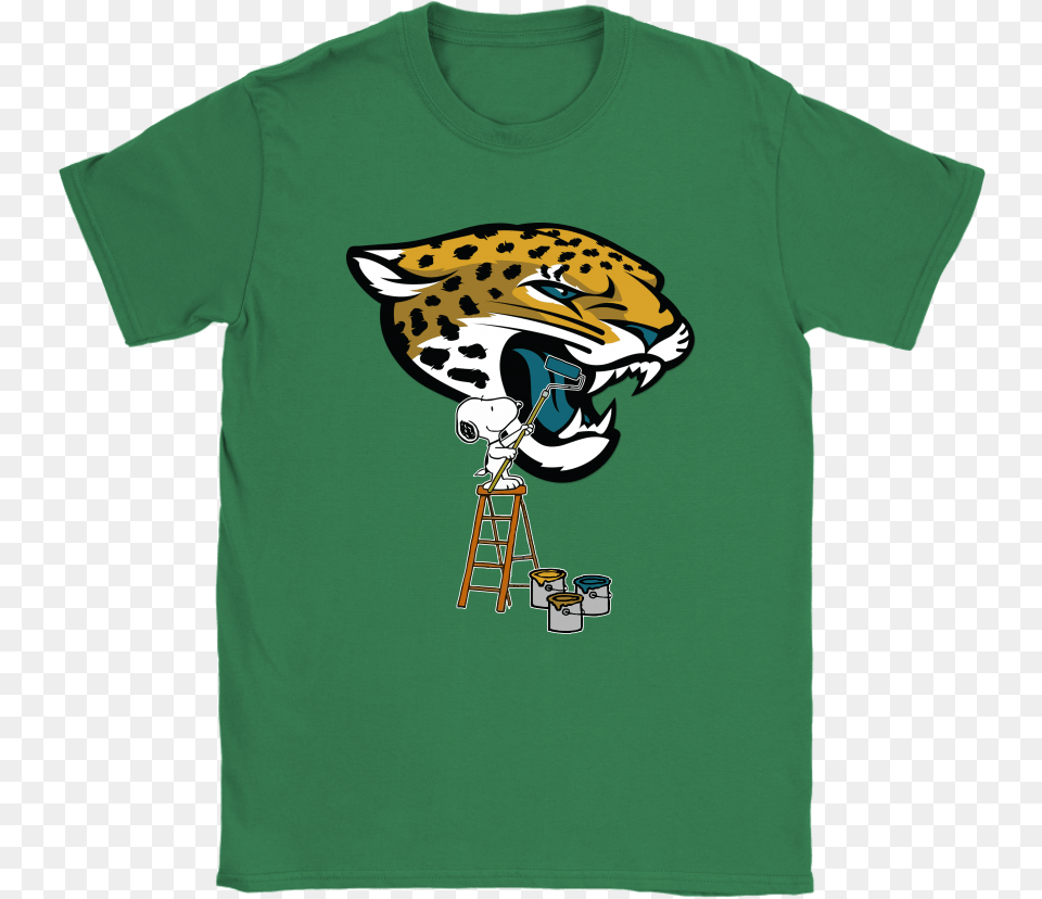 Snoopy Paints The Jacksonville Jaguars The Child, Clothing, T-shirt, Shirt Png Image