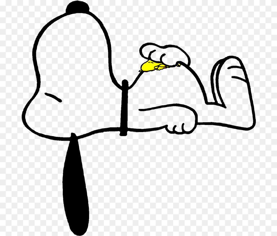 Snoopy Sleeping Snoopy Sleeping Clip Art Snoopy Deitado, Animal, Beak, Bird Png Image
