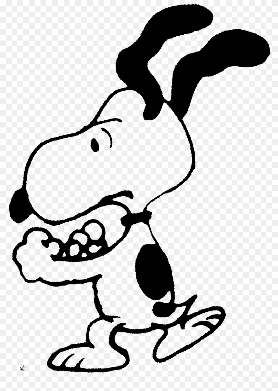 Snoopy Snoopy Peanuts, Stencil Free Png Download
