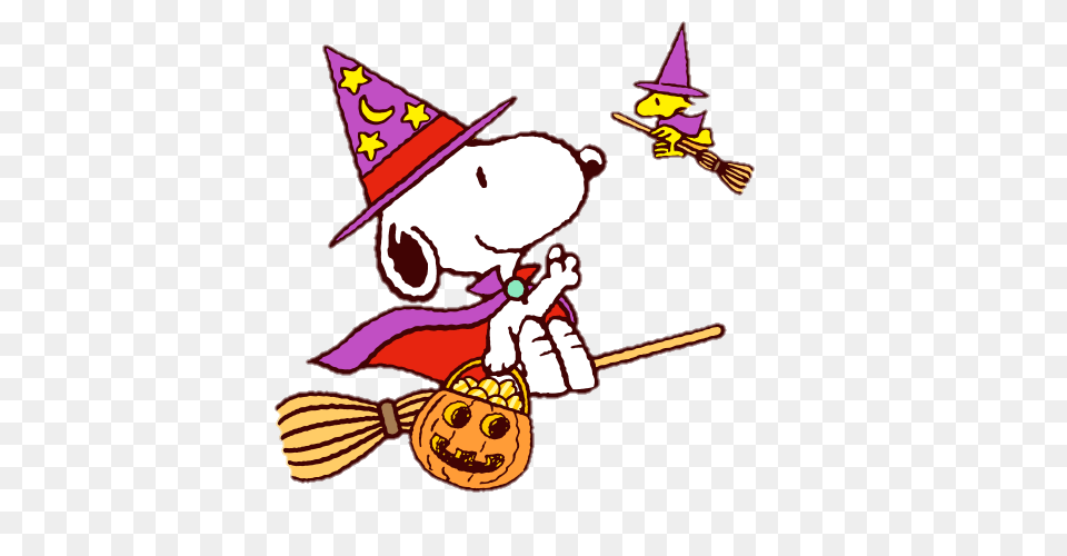 Snoopy Woodstock Halloween Pumpkin Wizard Star Candy, Clothing, Hat, Baby, Person Free Png