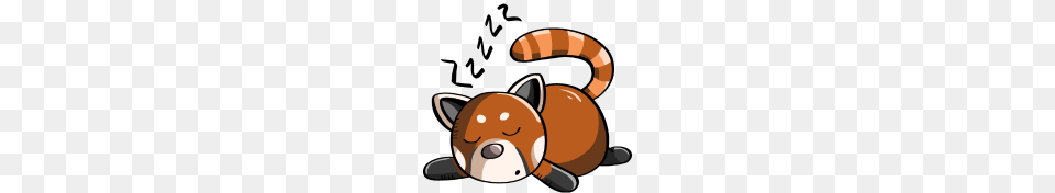 Snoring Red Panda Panda Bear Is Sleeping, Toy, Plush, Animal, Pet Free Png Download