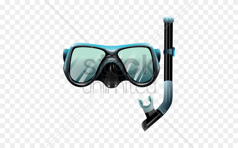 Snorkel And Mask Vector Image, Accessories, Goggles Free Png Download
