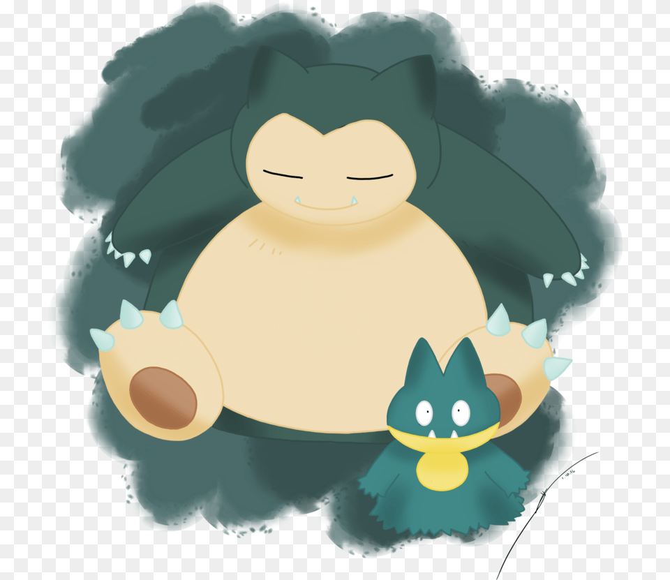 Snorlax And Munchlax Cartoon, Nature, Outdoors, Snow, Snowman Png Image