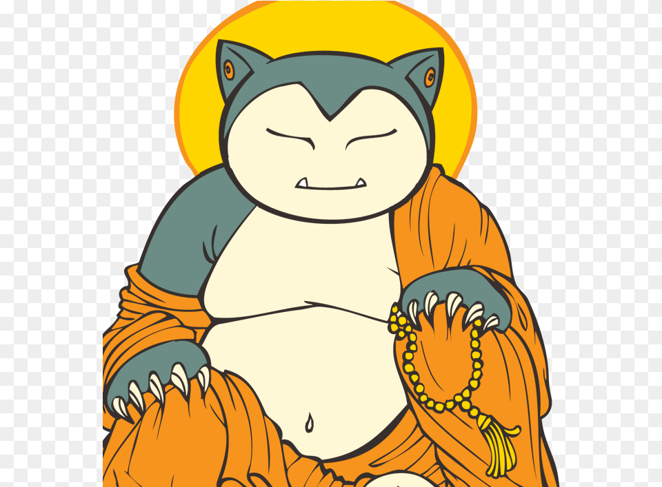 Snorlax Buddha Clipart Download, Baby, Person, Cartoon, Face Free Transparent Png