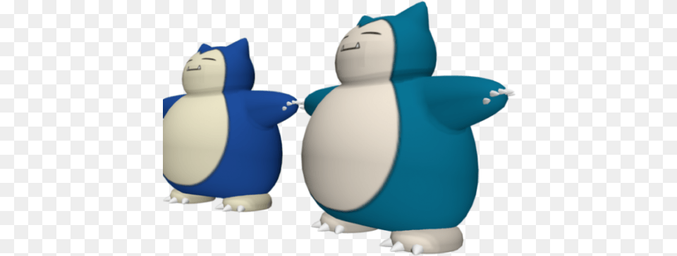 Snorlax Pokemon Character 3d Model Penguin, Nature, Outdoors, Snow, Snowman Free Png