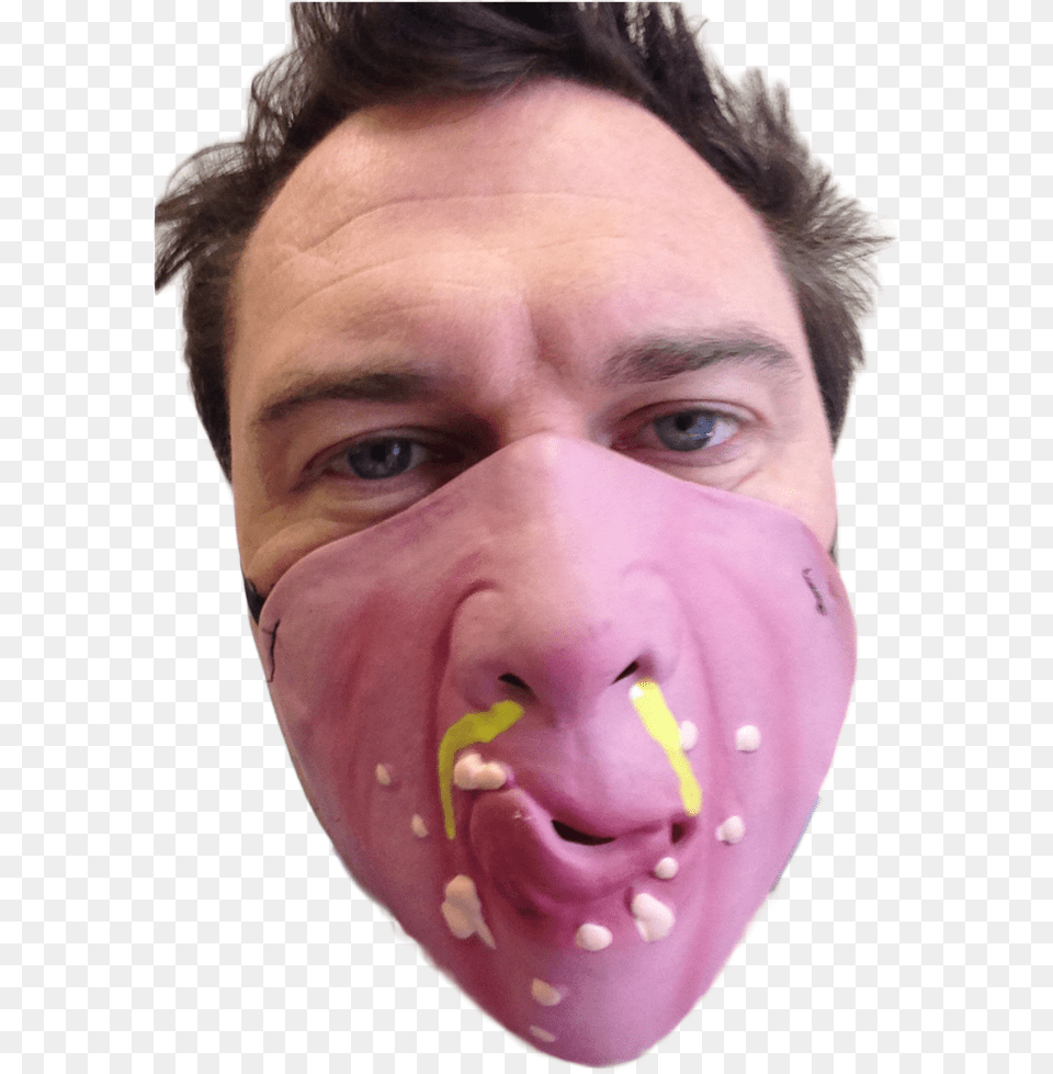Snot Nose Half Face Mask Nose Snot, Portrait, Photography, Head, Person Free Png