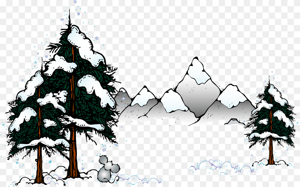 Snow, Nature, Outdoors, Tree, Plant Png Image