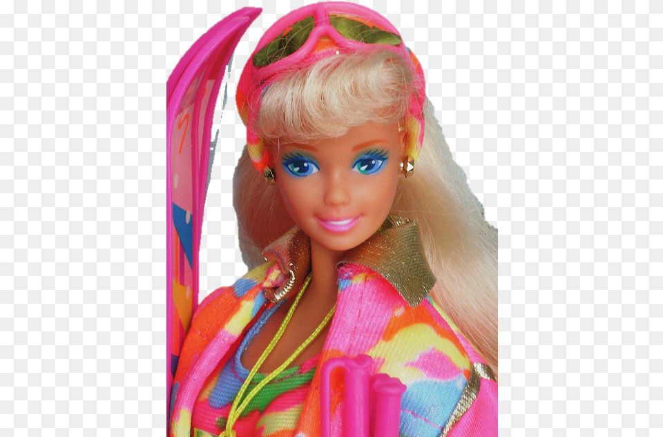 Snow Board Barbie Ski Fun Barbie, Doll, Toy, Child, Female Png Image
