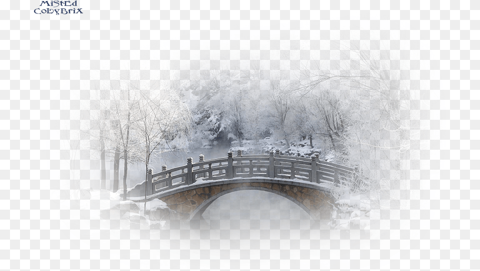 Snow Bridge, Arch, Architecture, Weather, Scenery Png Image
