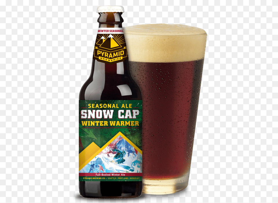 Snow Cap Pyramid Breweries Inc, Alcohol, Beer, Beverage, Bottle Free Transparent Png