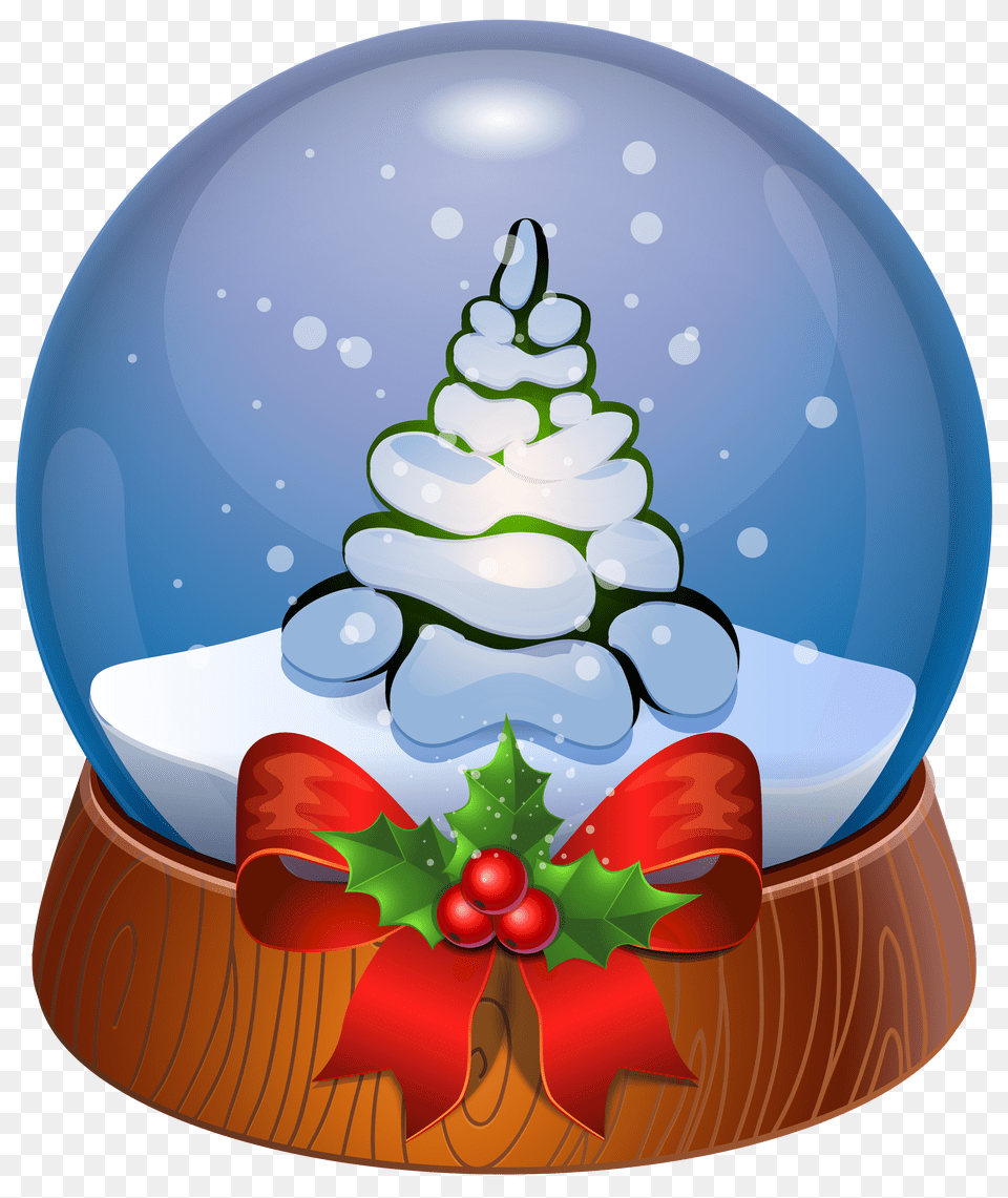 Snow Christmas Snow Globe Clipart, Birthday Cake, Cake, Cream, Dessert Free Png Download