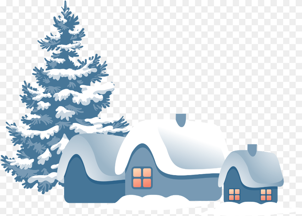 Snow Christmas Tree, Plant, Nature, Outdoors, Fir Free Transparent Png
