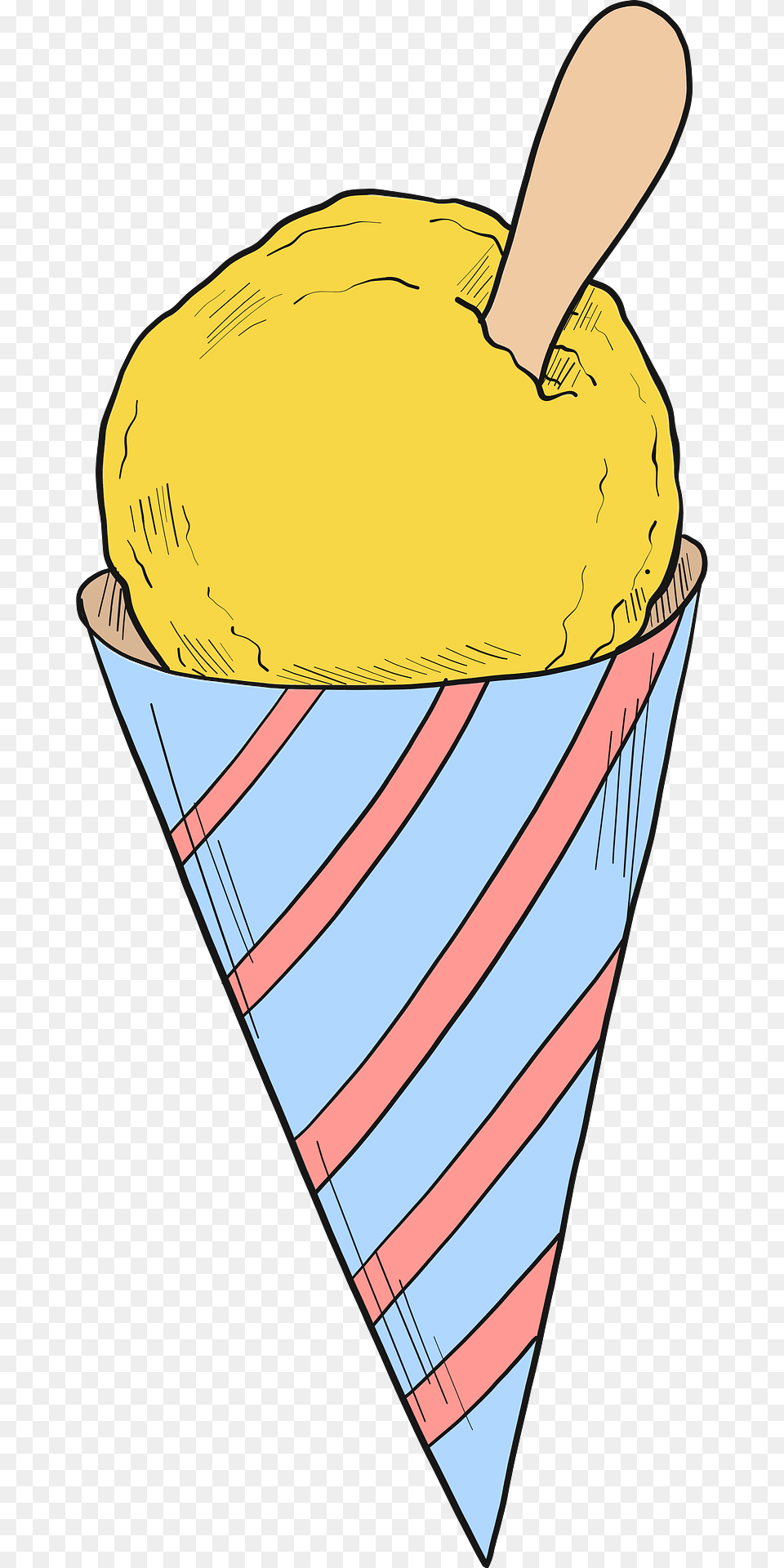 Snow Cone Clipart, Cream, Dessert, Food, Ice Cream Free Png