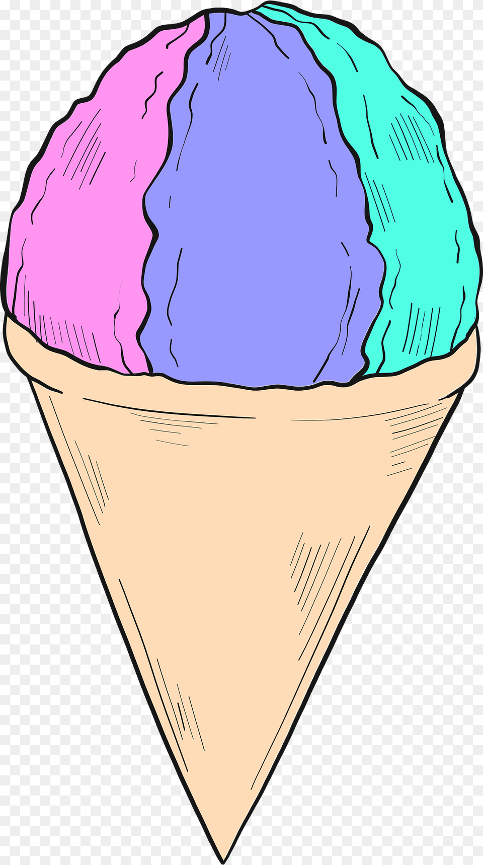 Snow Cone Clipart, Cream, Dessert, Food, Ice Cream Png Image