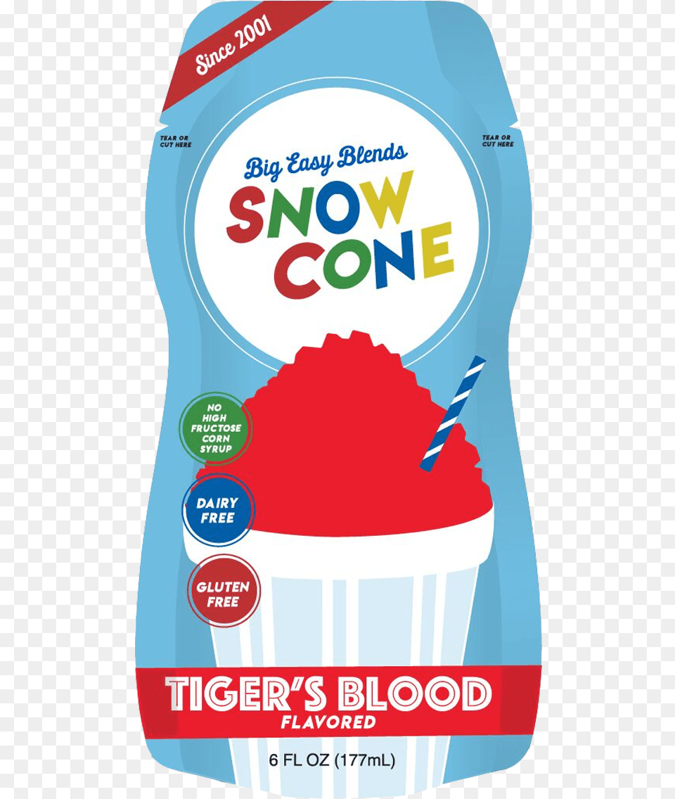 Snow Cone Tigers Blood Snow Cone, Dessert, Food, Yogurt, Can Free Png Download