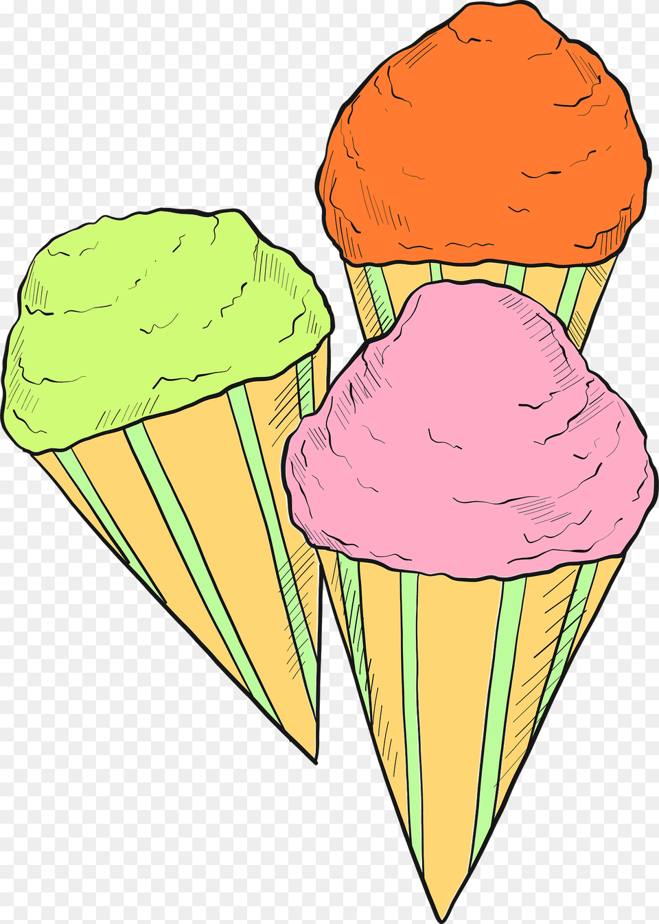 Snow Cones Clipart, Cream, Dessert, Food, Ice Cream Png