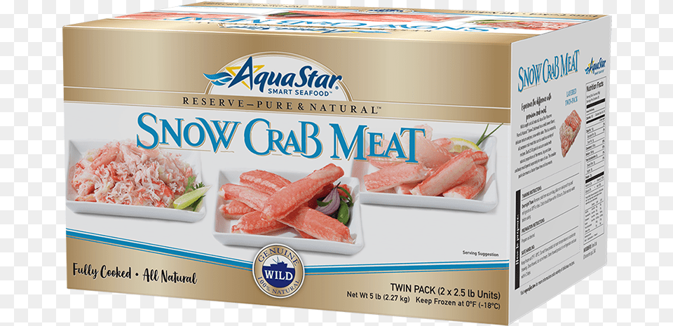 Snow Crab Combo Meat Aqua Star Turkey Bacon, Box, Food, Lunch, Meal Free Png