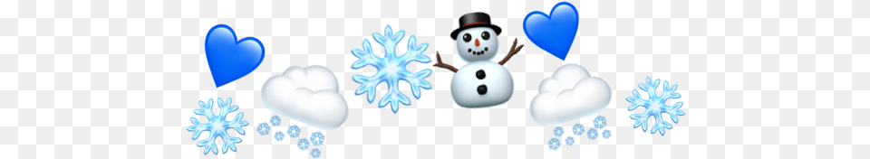 Snow Crown Snowman Christmas Snowflakes Cute, Nature, Outdoors, Winter Free Png Download