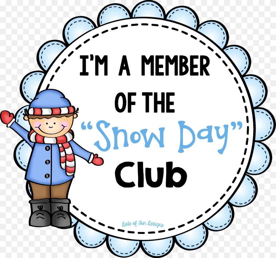 Snow Day Club And Five For Friday Snow Day Clip Art, Baby, People, Person, Face Png