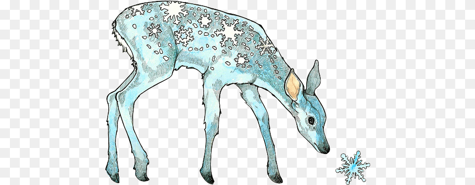 Snow Deer Product, Animal, Mammal, Wildlife, Outdoors Free Png