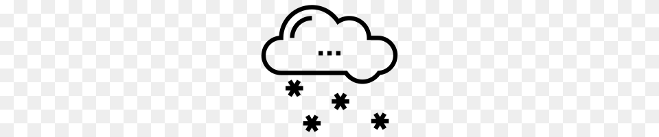 Snow Falling Icons Noun Project, Gray Free Png