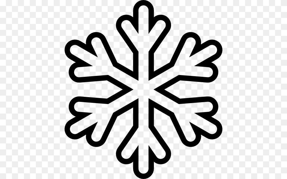 Snow Flake Clip Art, Nature, Outdoors, Snowflake Png Image