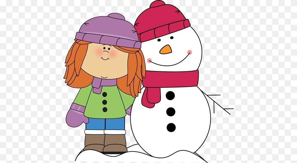 Snow Girl Cliparts, Nature, Outdoors, Winter, Snowman Png Image