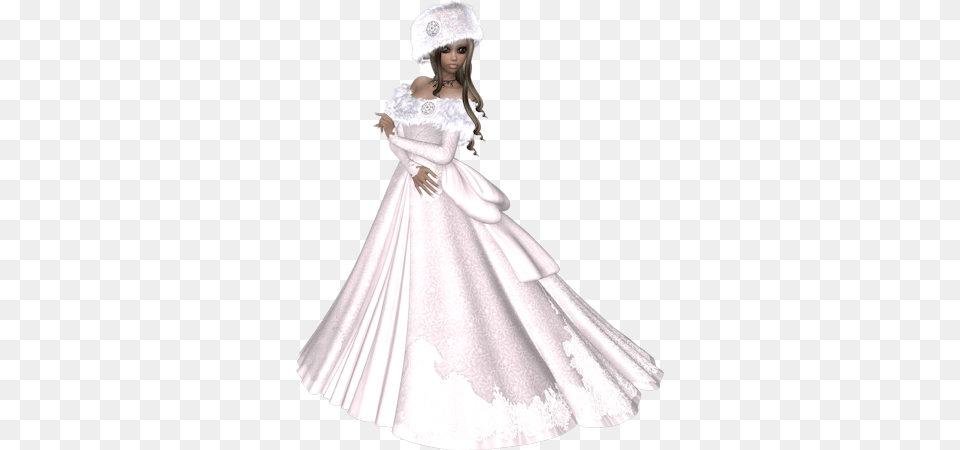 Snow Girl Gown, Clothing, Dress, Fashion, Formal Wear Png