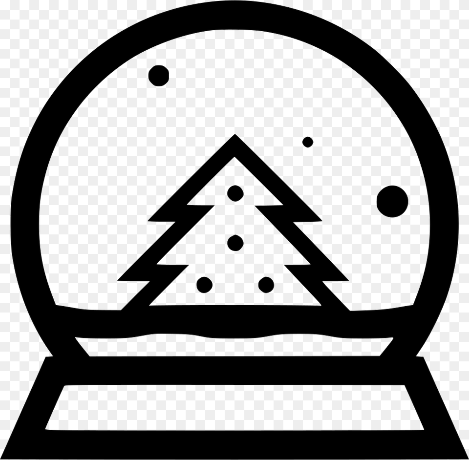 Snow Globe Christmas Day, Stencil, Triangle, Ammunition, Grenade Png Image