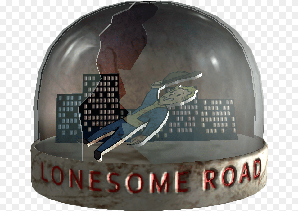 Snow Globe Lonesome Road Fallout Snowglobe Lonesome Road, Helmet Free Png Download