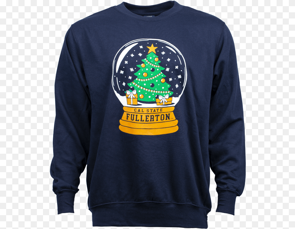 Snow Globe Ugly Christmas Sweater Long Sleeve, Sweatshirt, Clothing, Knitwear, Long Sleeve Png